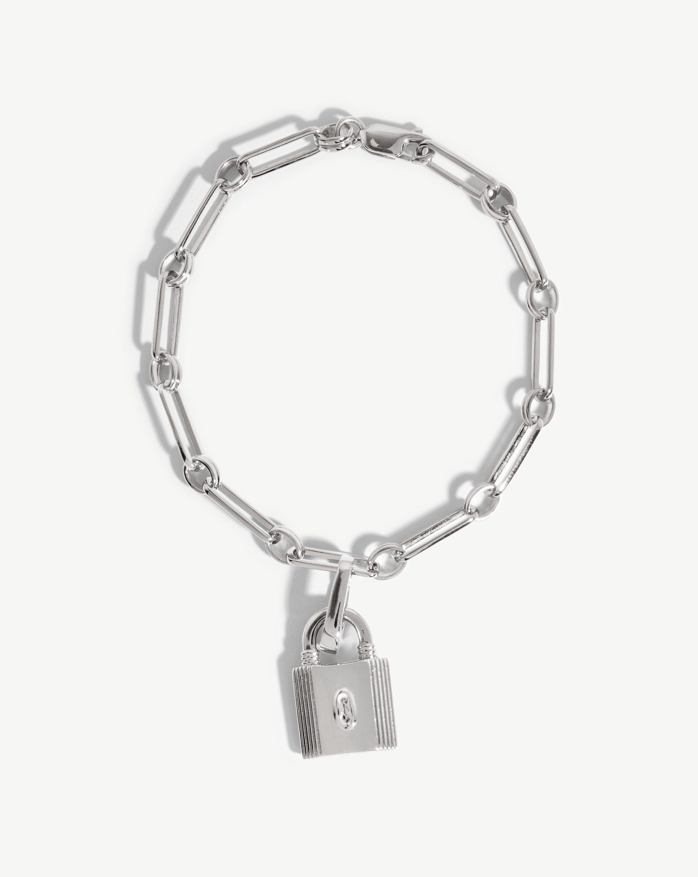 Small Ridge Padlock Aegis Chain Bracelet