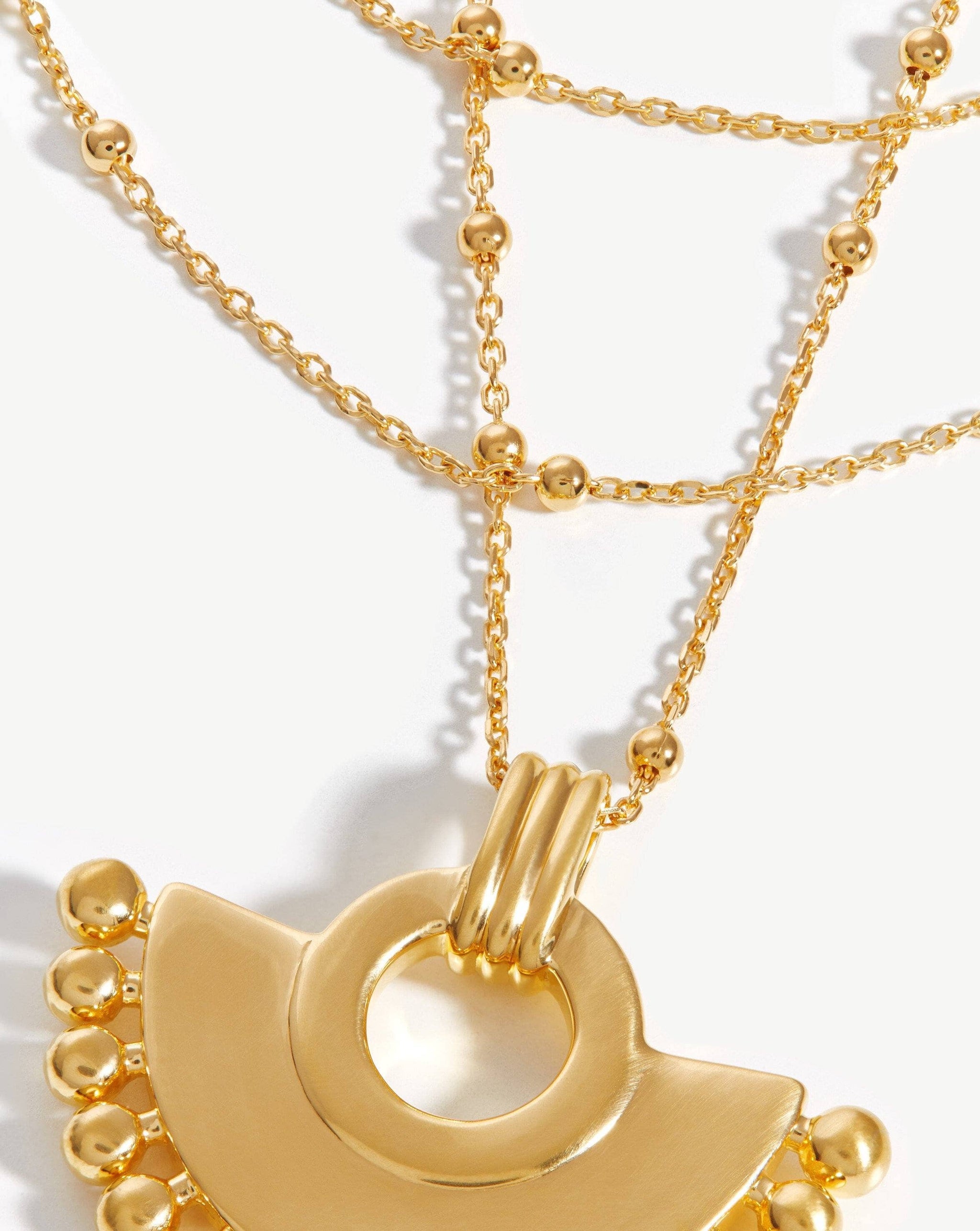 Zenyu Fan Chain Necklace Set | 18ct Gold Plated Vermeil Necklaces Missoma