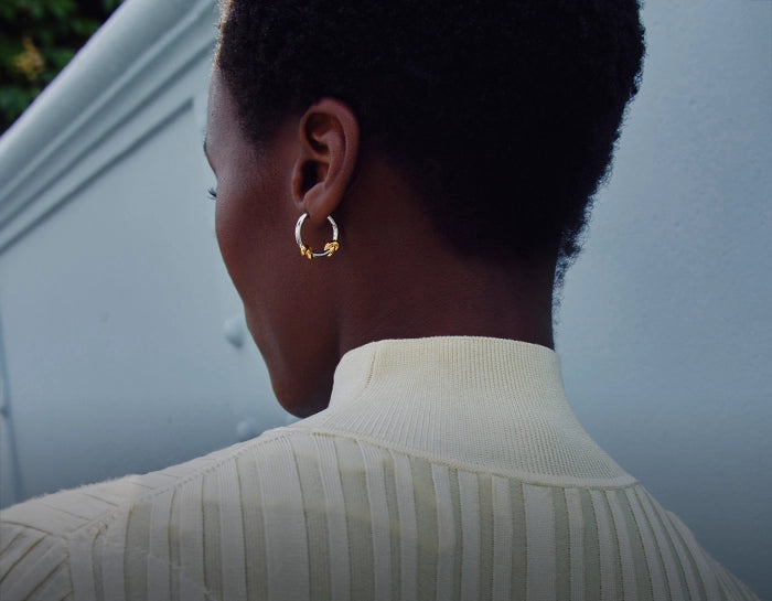 Lucy Williams Knot Hoop Earrings