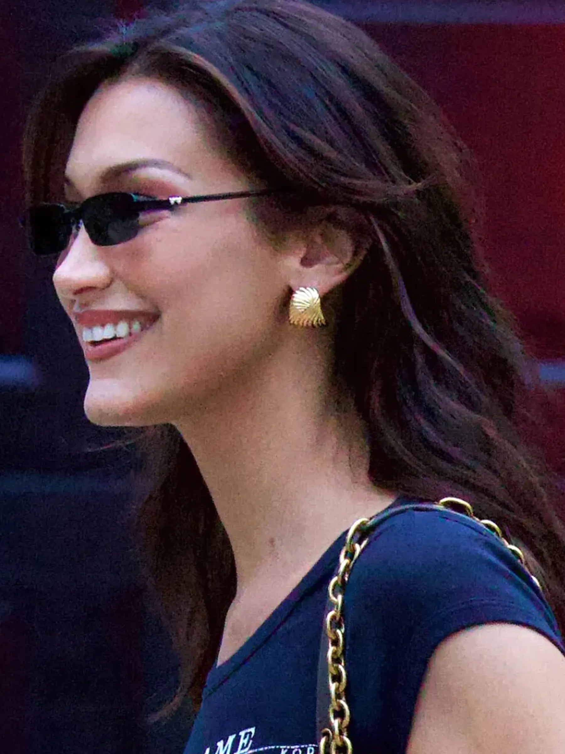 ripple oversized stud earrings