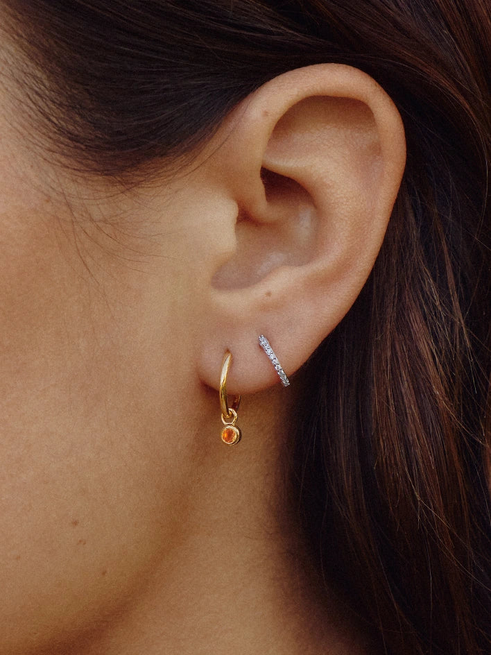 Fearless Medium Hoop Earrings