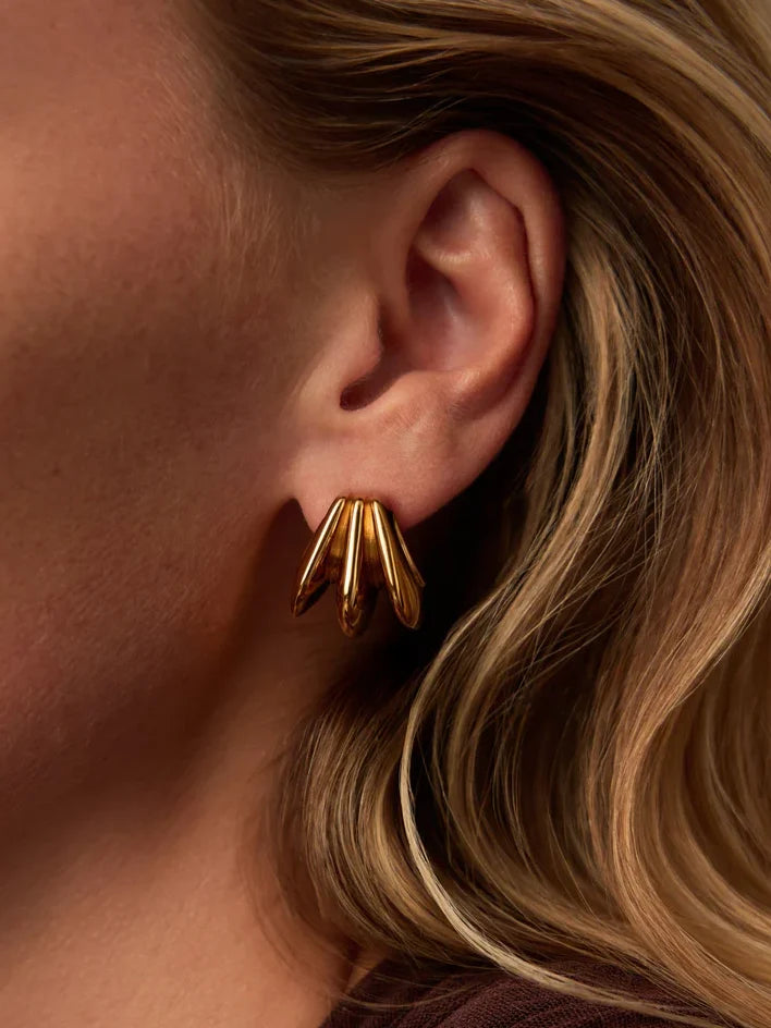 Gold 3 Piece Earring