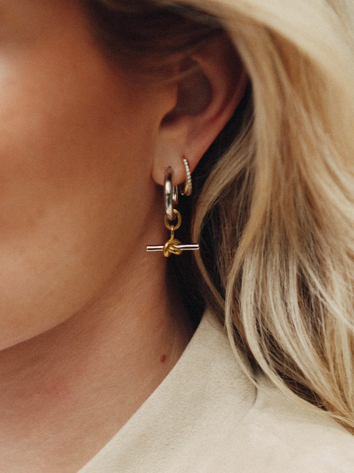 Lucy williams hoop knot earrings