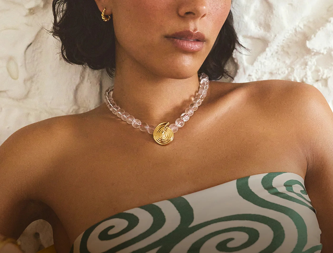 Spiral Beaded Necklace