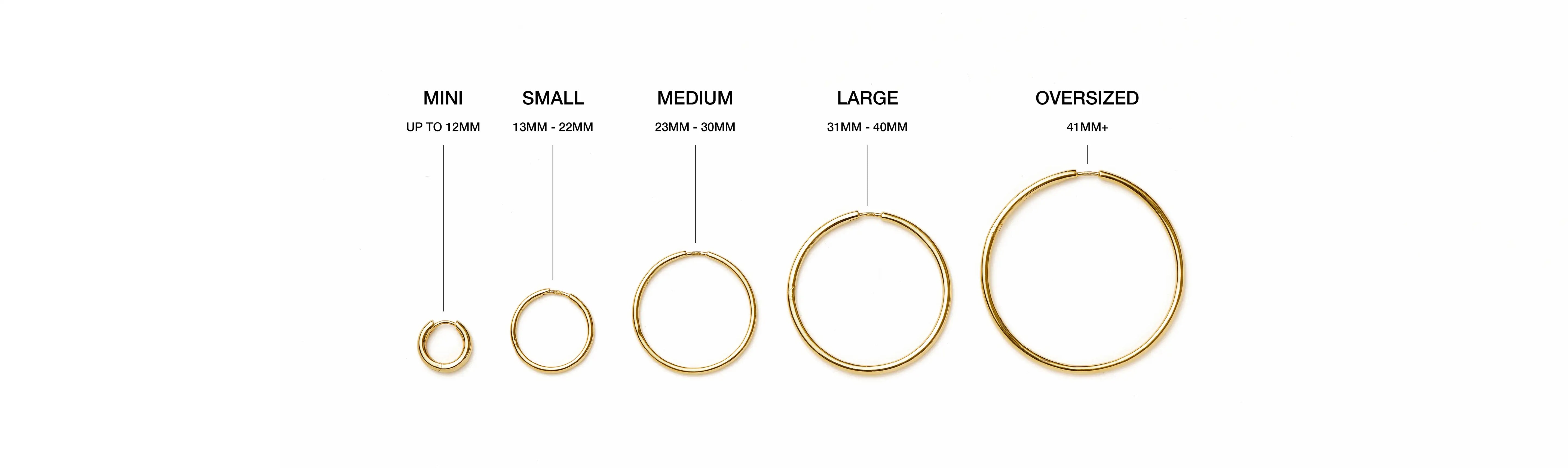 Hoop Earring Size Guide Find your Hoop Size Missoma