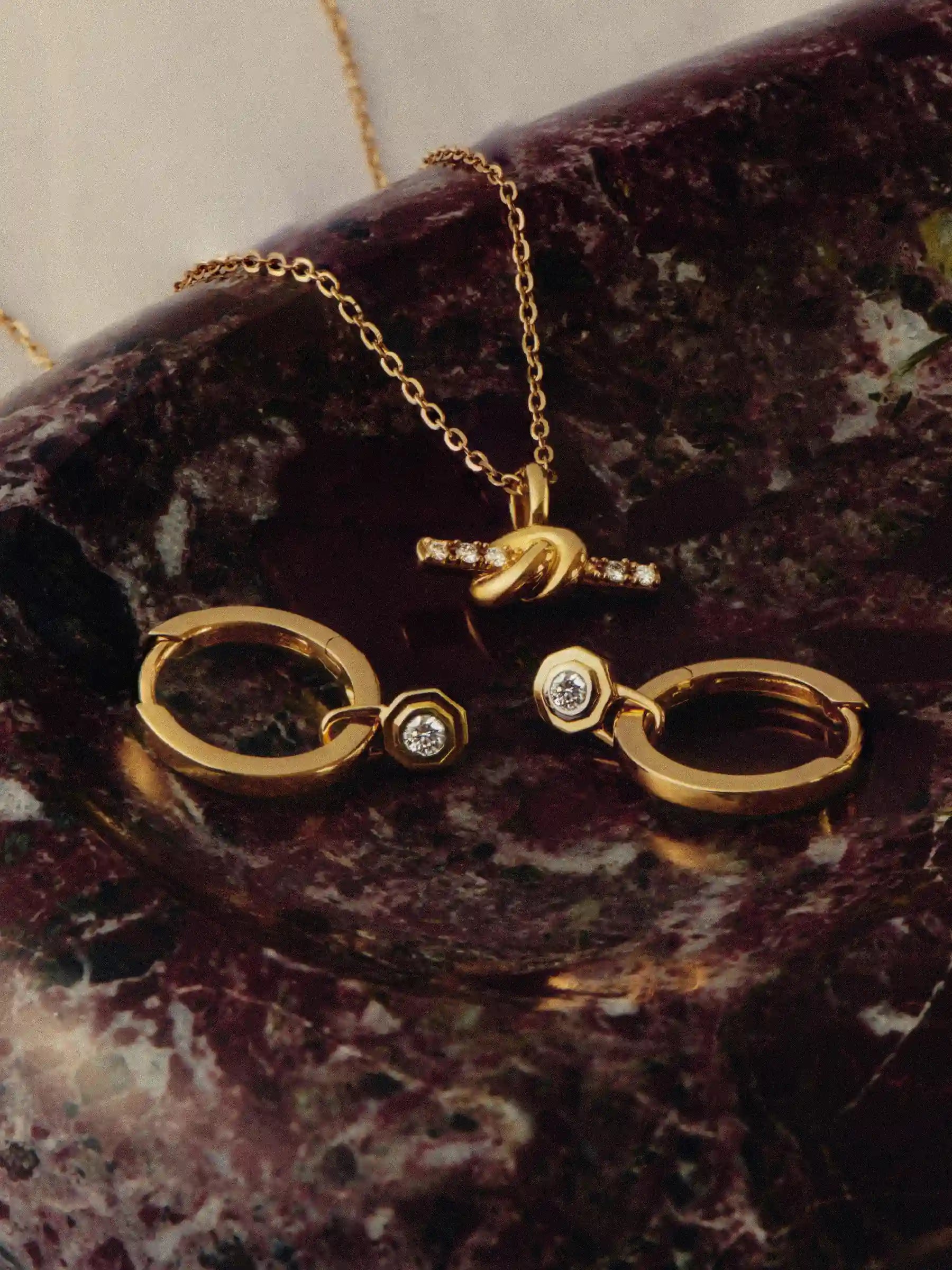 solid gold & diamonds