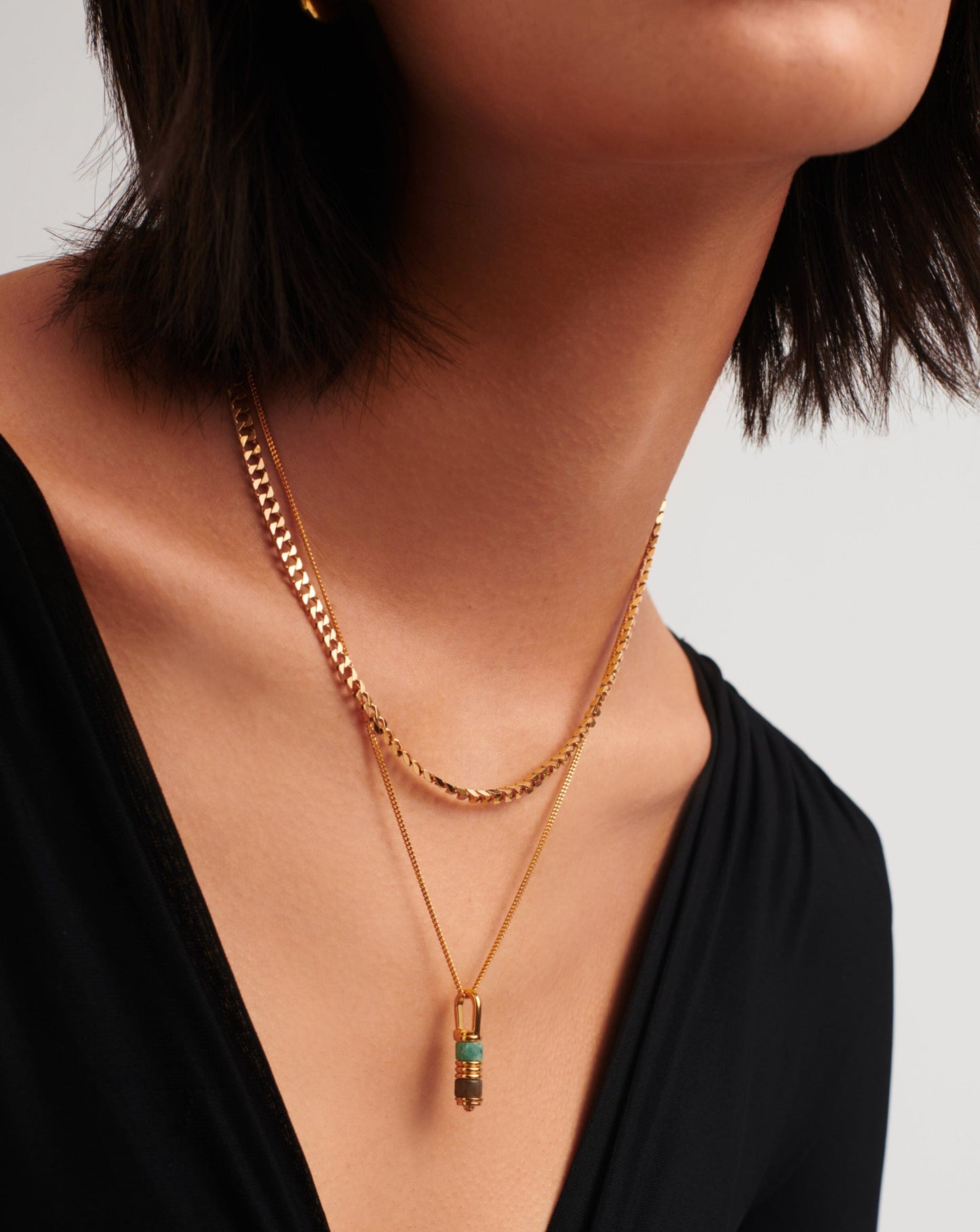 Abacus Beaded Spinning Pendant Necklace | 18ct Recycled Gold Vermeil on Recycled Sterling Silver Necklaces Missoma 