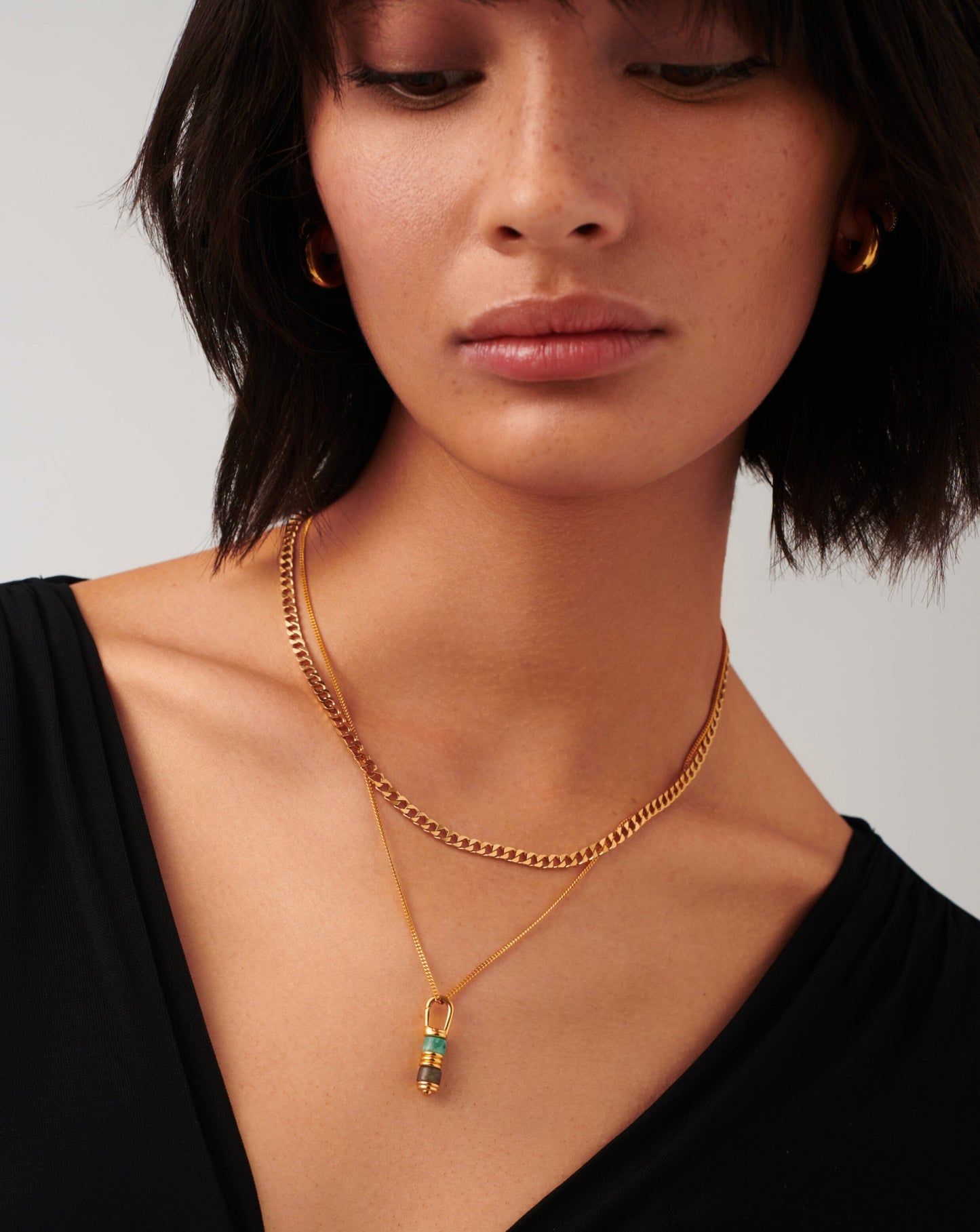 Abacus Beaded Spinning Pendant Necklace | 18ct Recycled Gold Vermeil on Recycled Sterling Silver Necklaces Missoma 