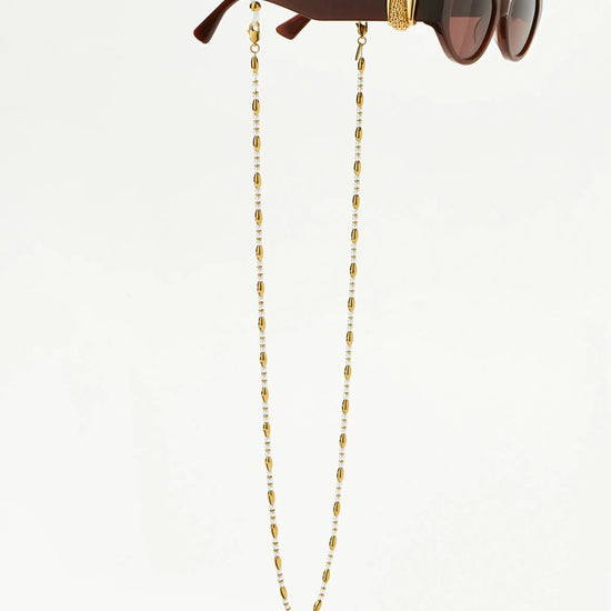 Alyssa Sunglasses Chain | 18ct Gold Plated/Pearl Accessories Missoma 