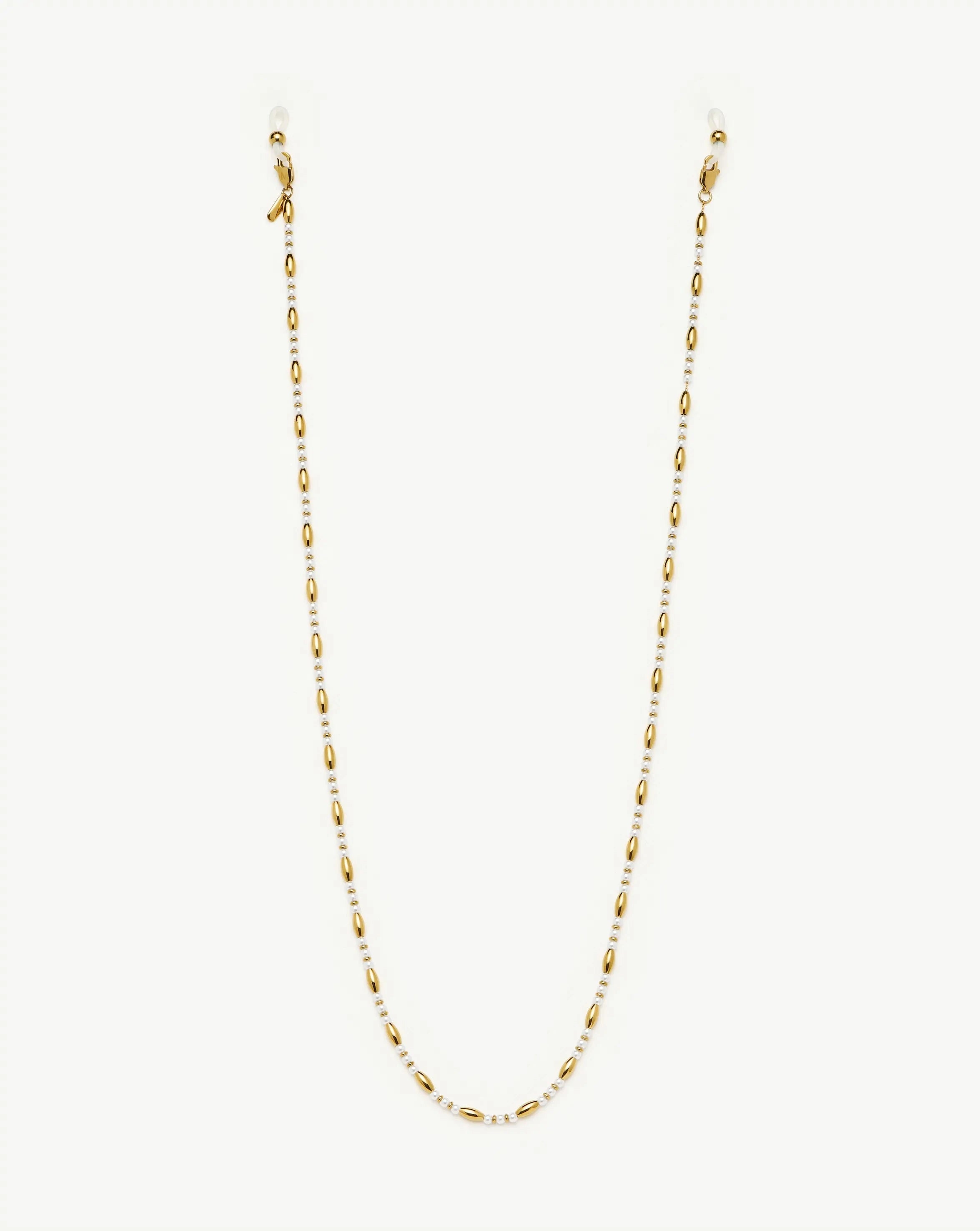 Alyssa Sunglasses Chain | 18ct Gold Plated/Pearl Accessories Missoma 