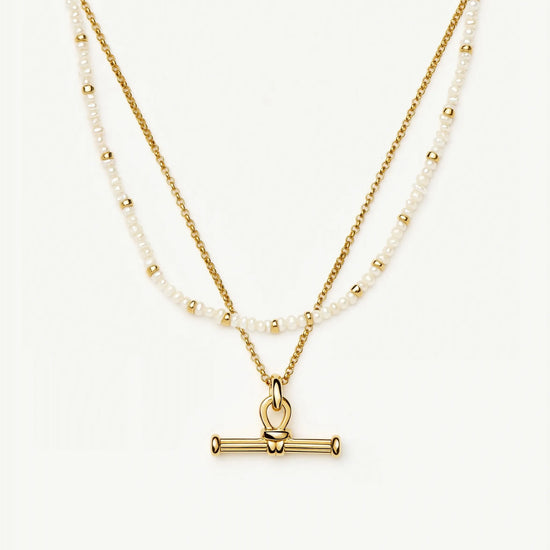 Andy Everyday Pearl Set | 18ct Gold Plated, Pearl Necklaces Missoma 