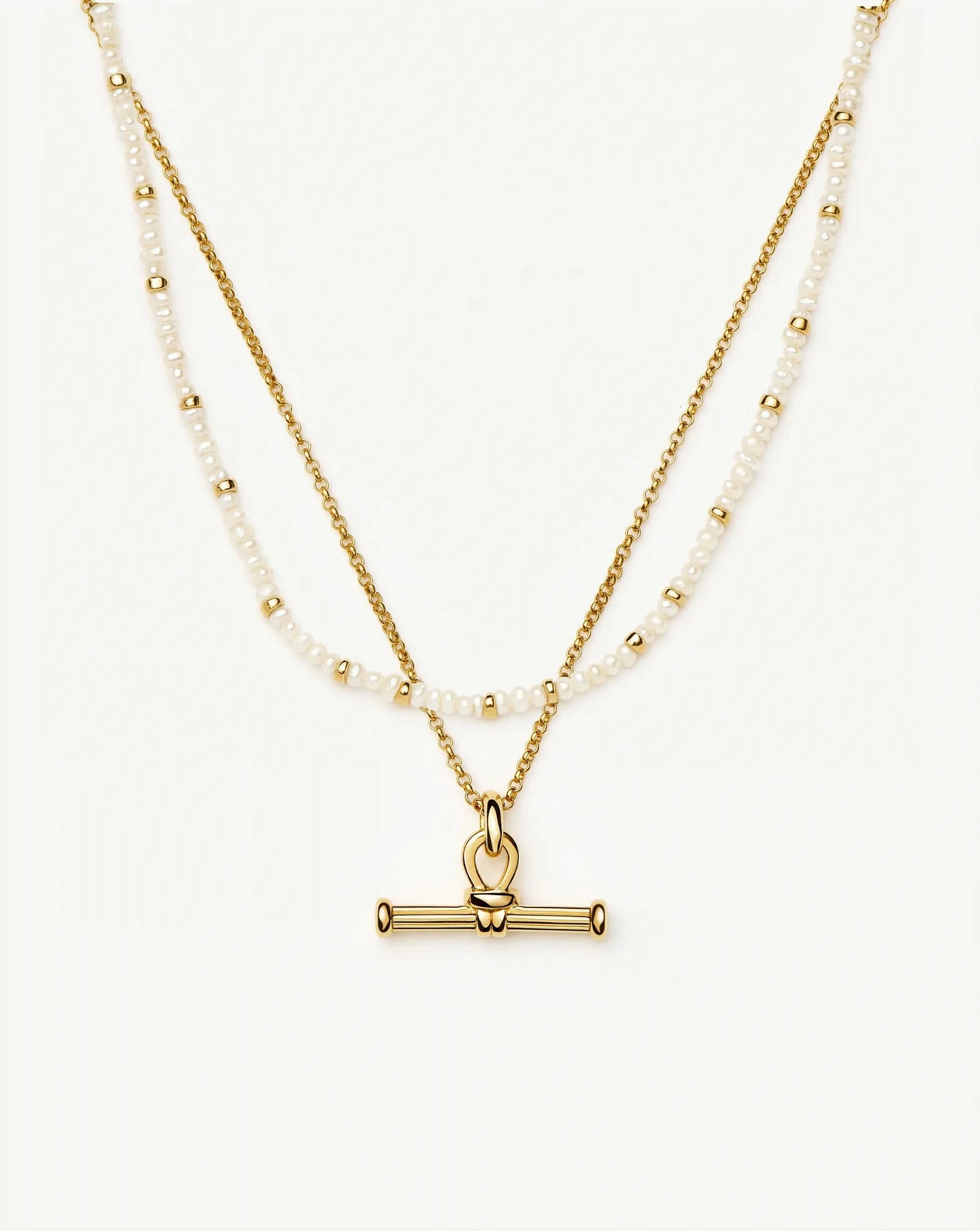 Andy Everyday Pearl Set | 18ct Gold Plated, Pearl Necklaces Missoma 
