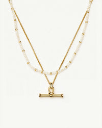 Andy Everyday Pearl Set | 18ct Gold Plated, Pearl Necklaces Missoma 