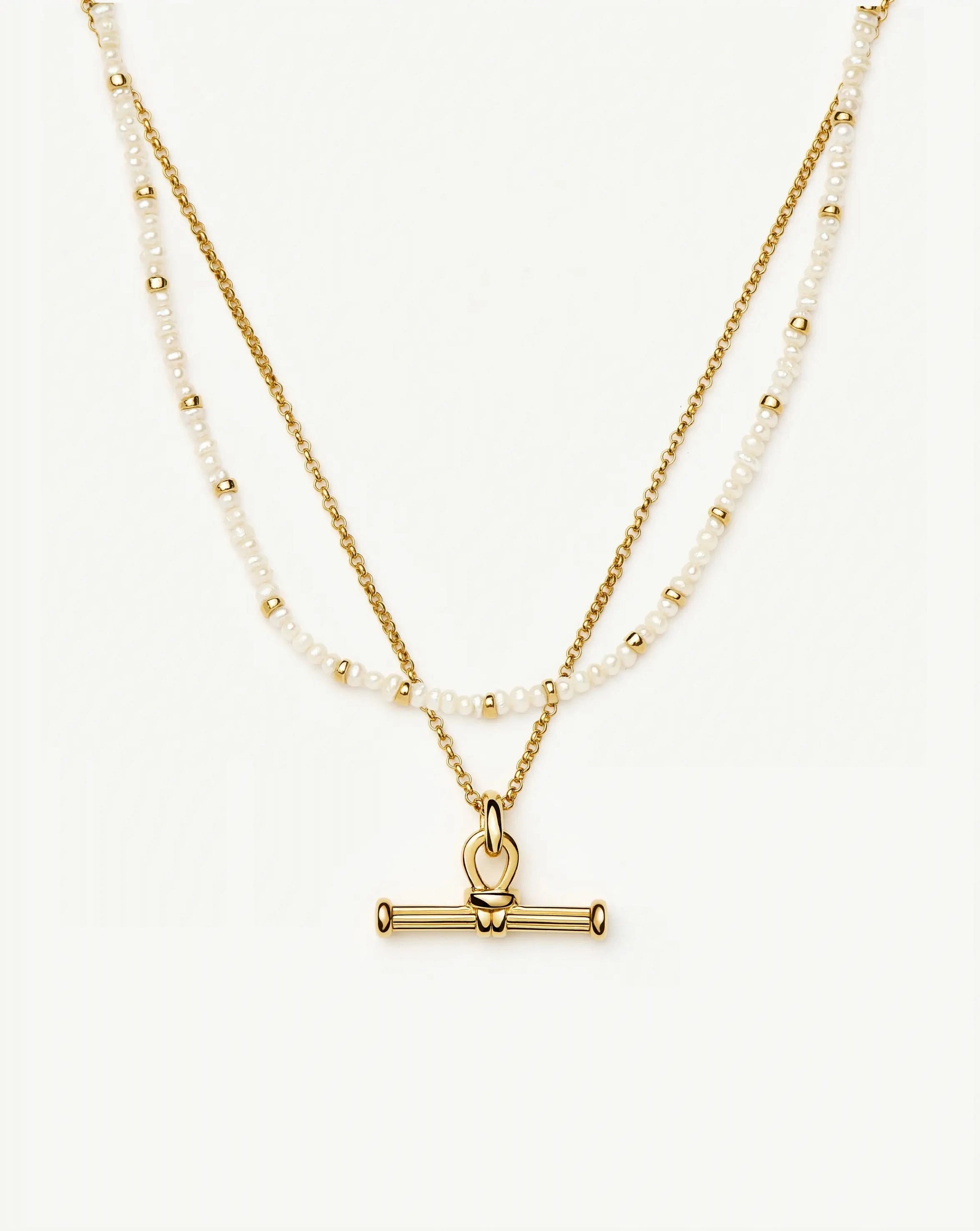 Andy Everyday Pearl Set | 18ct Gold Plated, Pearl Necklaces Missoma 