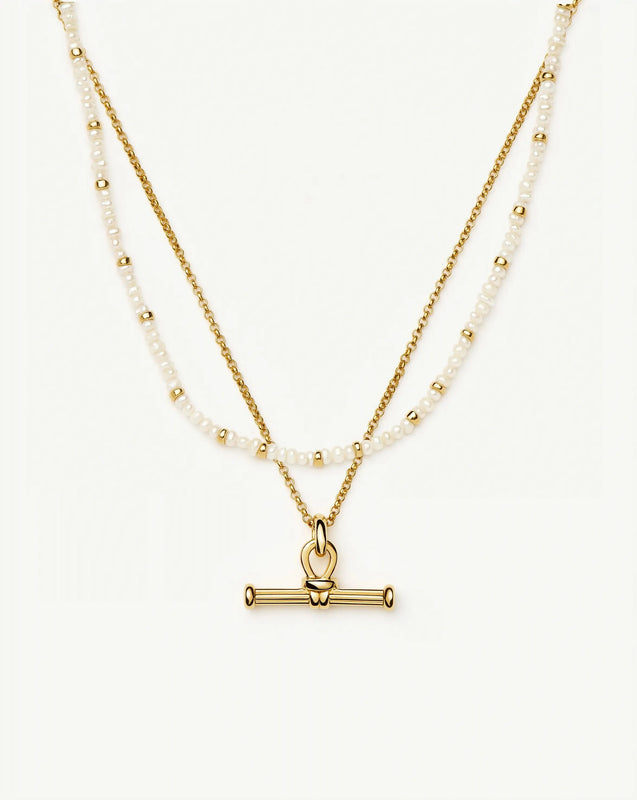 The Andy Everyday Pearl Set | 18ct Gold Plated, Pearl