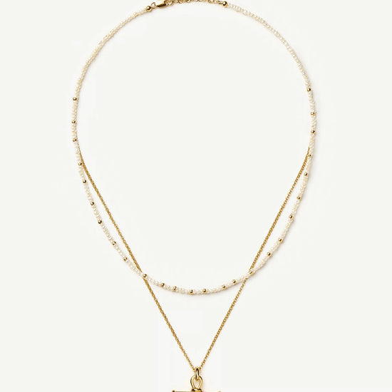 Andy Everyday Pearl Set | 18ct Gold Plated, Pearl Necklaces Missoma 