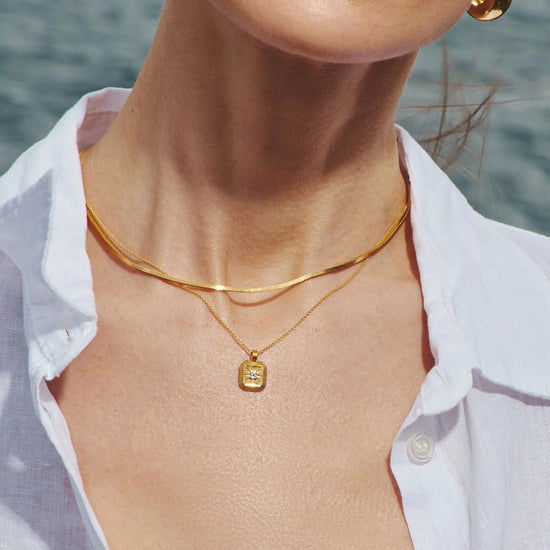 April Birthstone Pendant Necklace | 18ct Gold Vermeil/Crystal Necklaces Missoma 