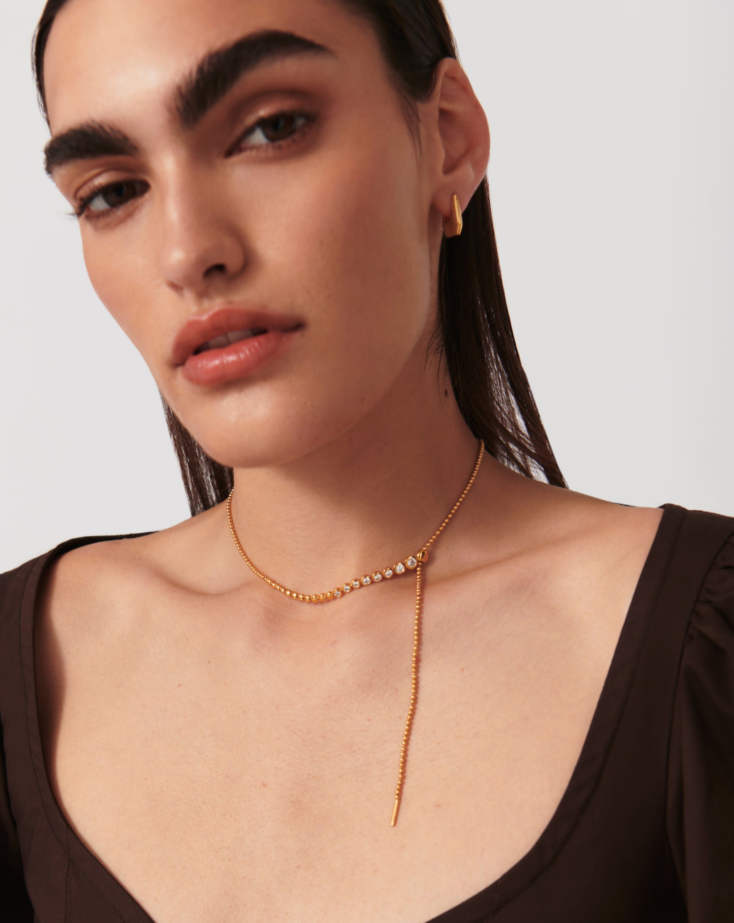 Beaded shop lariat necklace