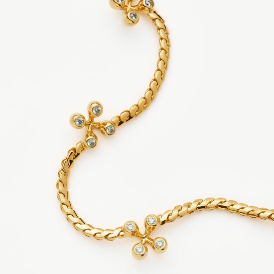 Atom Charm Necklace | 18ct Gold Plated Cubic Zirconia Necklaces Missoma 