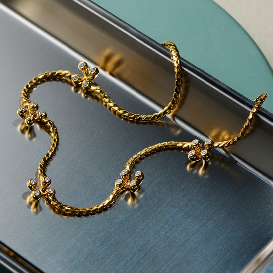 Atom Charm Necklace | 18ct Gold Plated Cubic Zirconia Necklaces Missoma 
