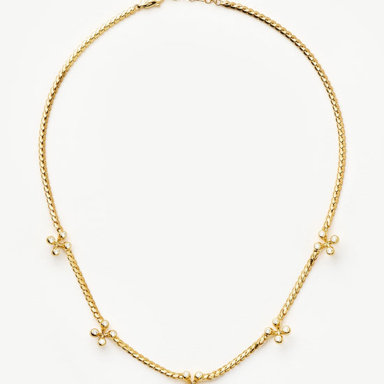 Atom Charm Necklace | 18ct Gold Plated Cubic Zirconia Necklaces Missoma 