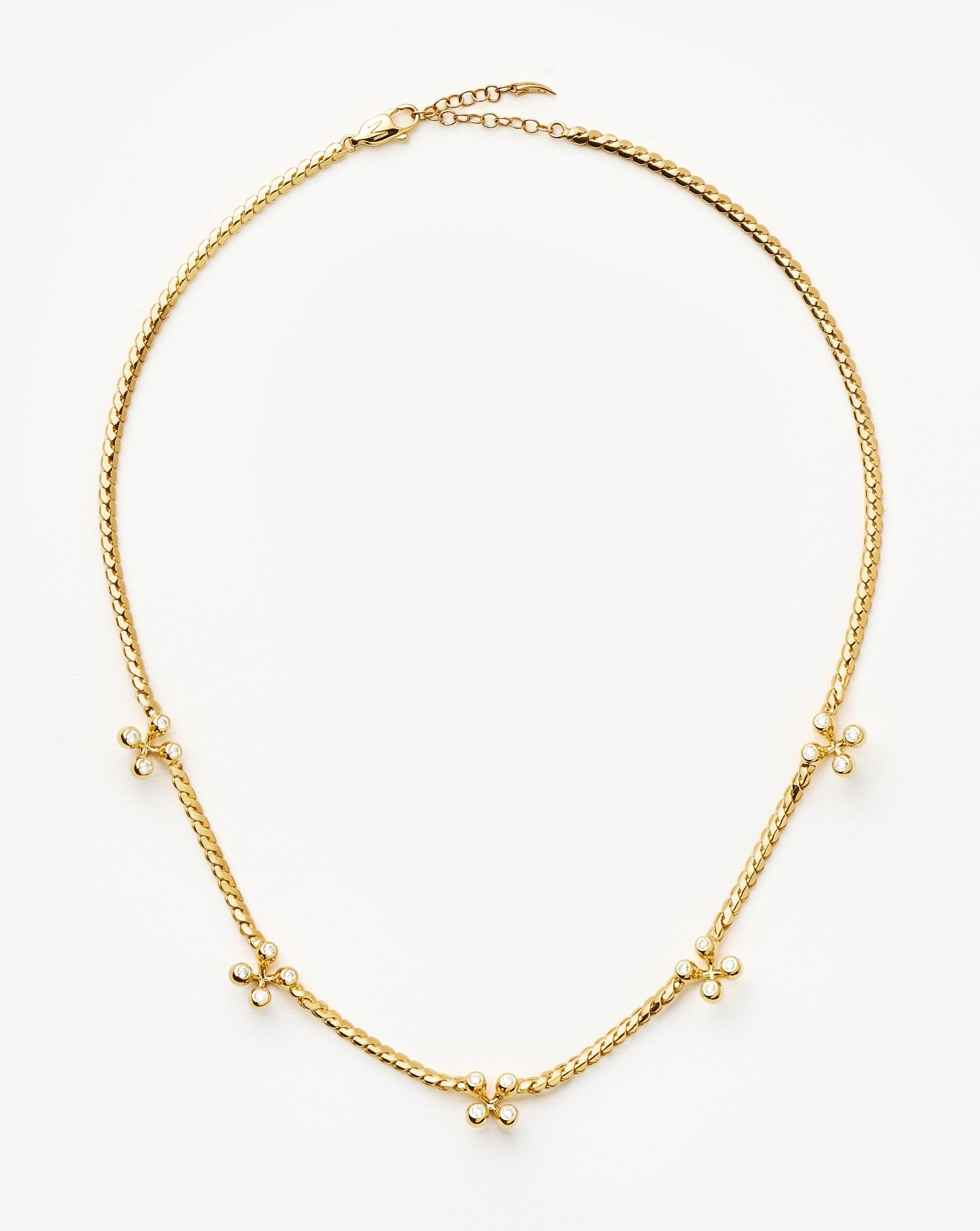 Atom Charm Necklace | 18ct Gold Plated Cubic Zirconia Necklaces Missoma 