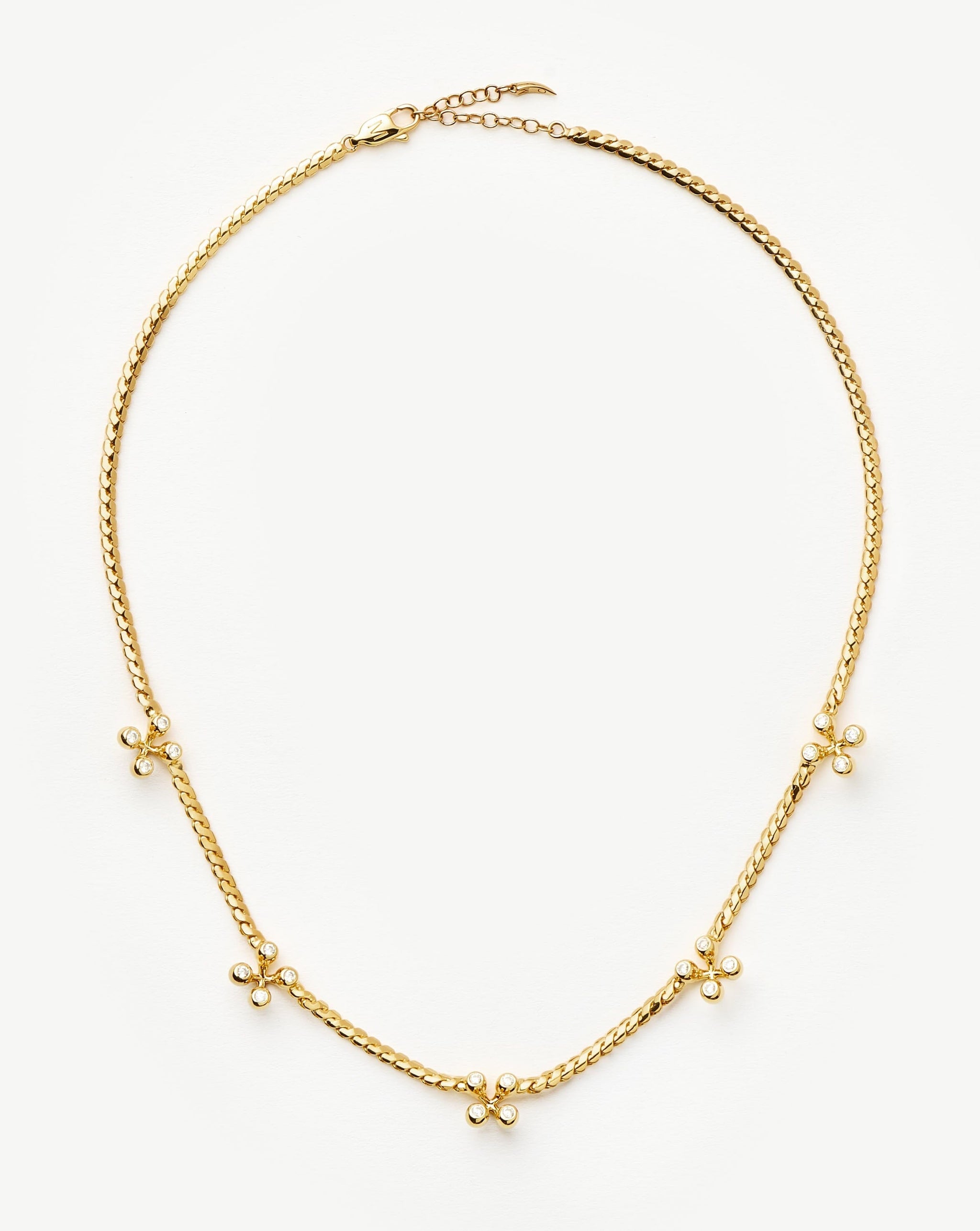 Atom Charm Necklace | 18ct Gold Plated Cubic Zirconia Necklaces Missoma 