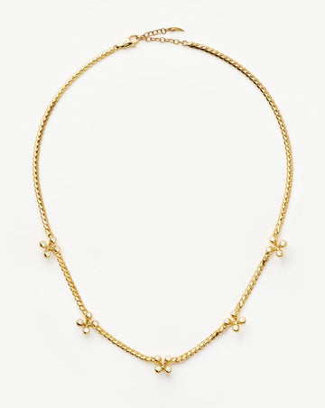 Atom Charm Necklace | 18ct Gold Plated Cubic Zirconia Necklaces Missoma 