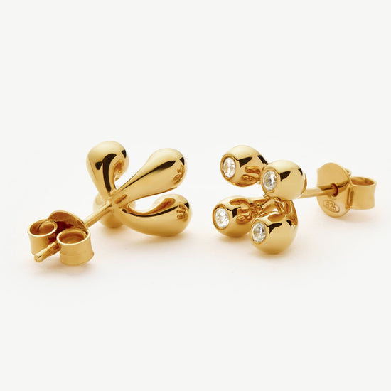 Atom Stud Earrings | 18ct Gold Vermeil Earrings Missoma 