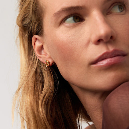 Atom Stud Earrings | 18ct Gold Vermeil Earrings Missoma 