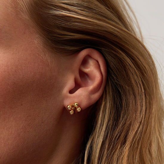Atom Stud Earrings | 18ct Gold Vermeil Earrings Missoma 