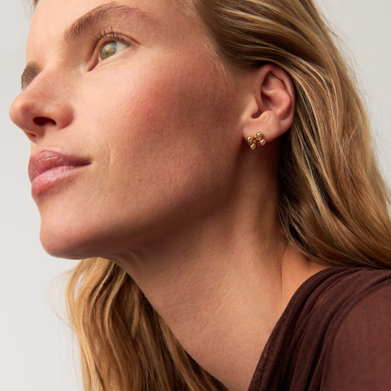 Atom Stud Earrings | 18ct Gold Vermeil Earrings Missoma 