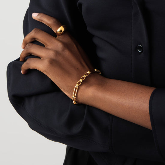 Axiom Chain Bracelet | 18ct Gold Plated Bracelets Missoma 