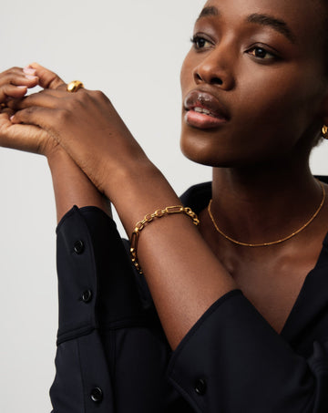 Axiom Chain Bracelet | 18ct Gold Plated Bracelets Missoma 