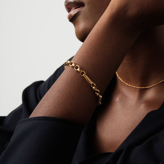 Axiom Chain Bracelet | 18ct Gold Plated Bracelets Missoma 