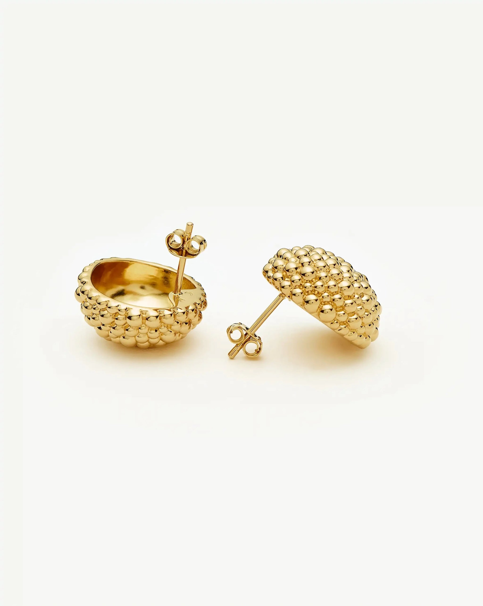 Baya Dome Stud Earrings | 18ct Gold Plated Earrings Missoma 