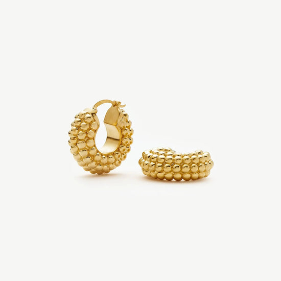 Baya Hoop Earrings | 18ct Gold Plated Earrings Missoma 