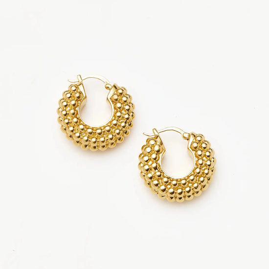 Baya Hoop Earrings | 18ct Gold Plated Earrings Missoma 