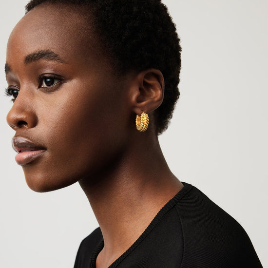 Baya Hoop Earrings | 18ct Gold Plated Earrings Missoma 