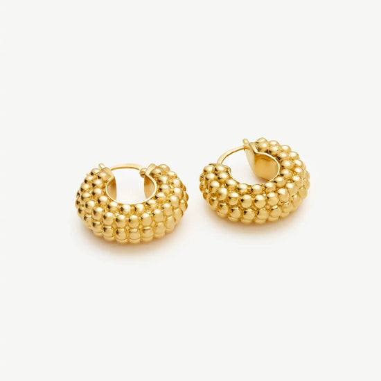 Baya Hoop Earrings | 18ct Gold Plated Earrings Missoma 