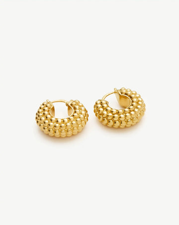 Baya Hoop Earrings | 18ct Gold Plated Earrings Missoma 