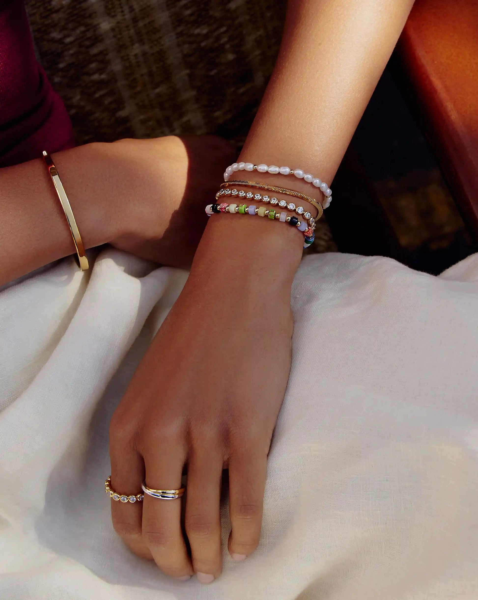 Beaded Bracelet | 18ct Gold Plated/Multi Beaded Bracelets Missoma 