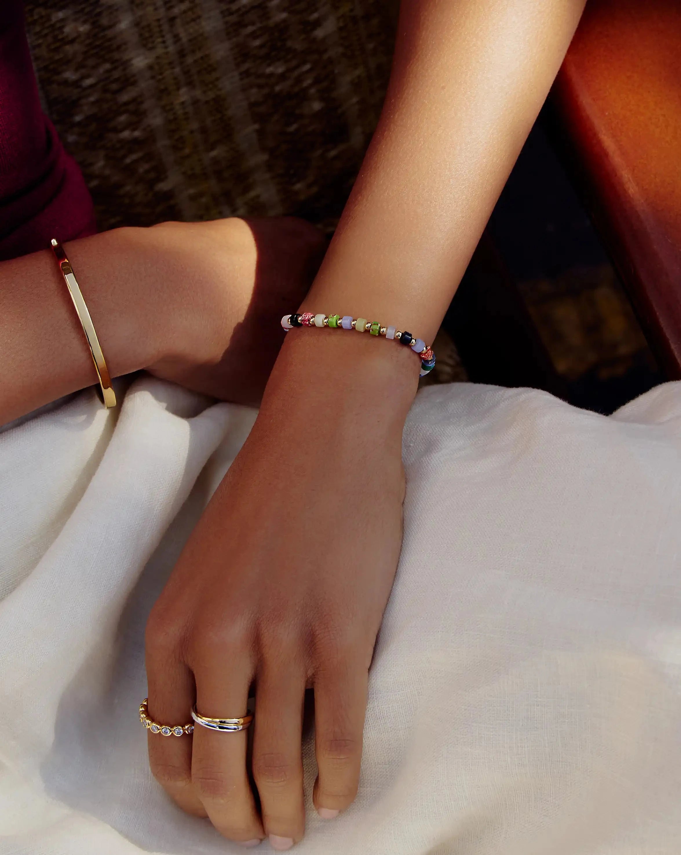 Beaded Bracelet | 18ct Gold Plated/Multi Beaded Bracelets Missoma 