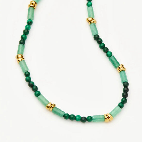 Beaded Gemstone Bracelet | 18ct Gold Plated/Mojito Green Bracelets Missoma 