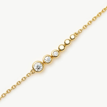 Beaded Stone Chain Bracelet | 18ct Gold Plated Bracelets Missoma 