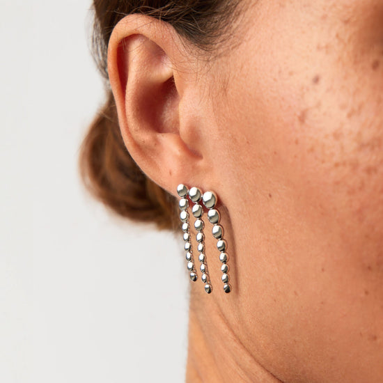 Beaded Waterfall Drop Earrings | Sterling Silver Earrings Missoma 
