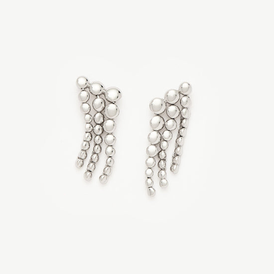 Beaded Waterfall Drop Earrings | Sterling Silver Earrings Missoma 