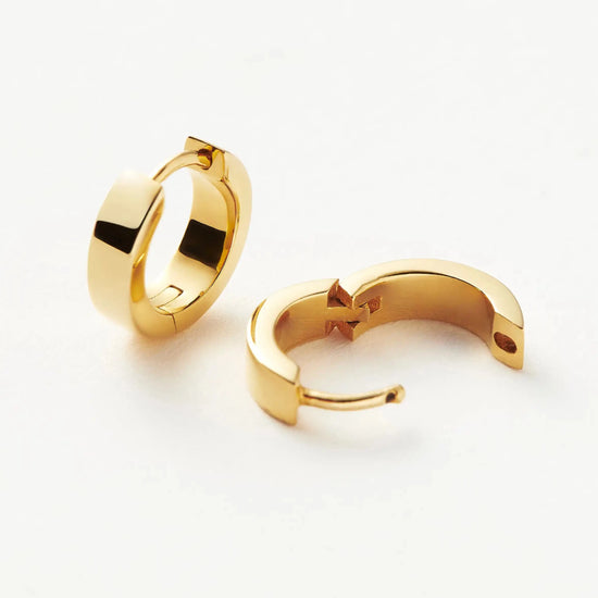 Chubby Tunnel Huggies | 18ct Gold Plated Earrings Missoma 
