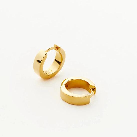 Chubby Tunnel Huggies | 18ct Gold Plated Earrings Missoma 