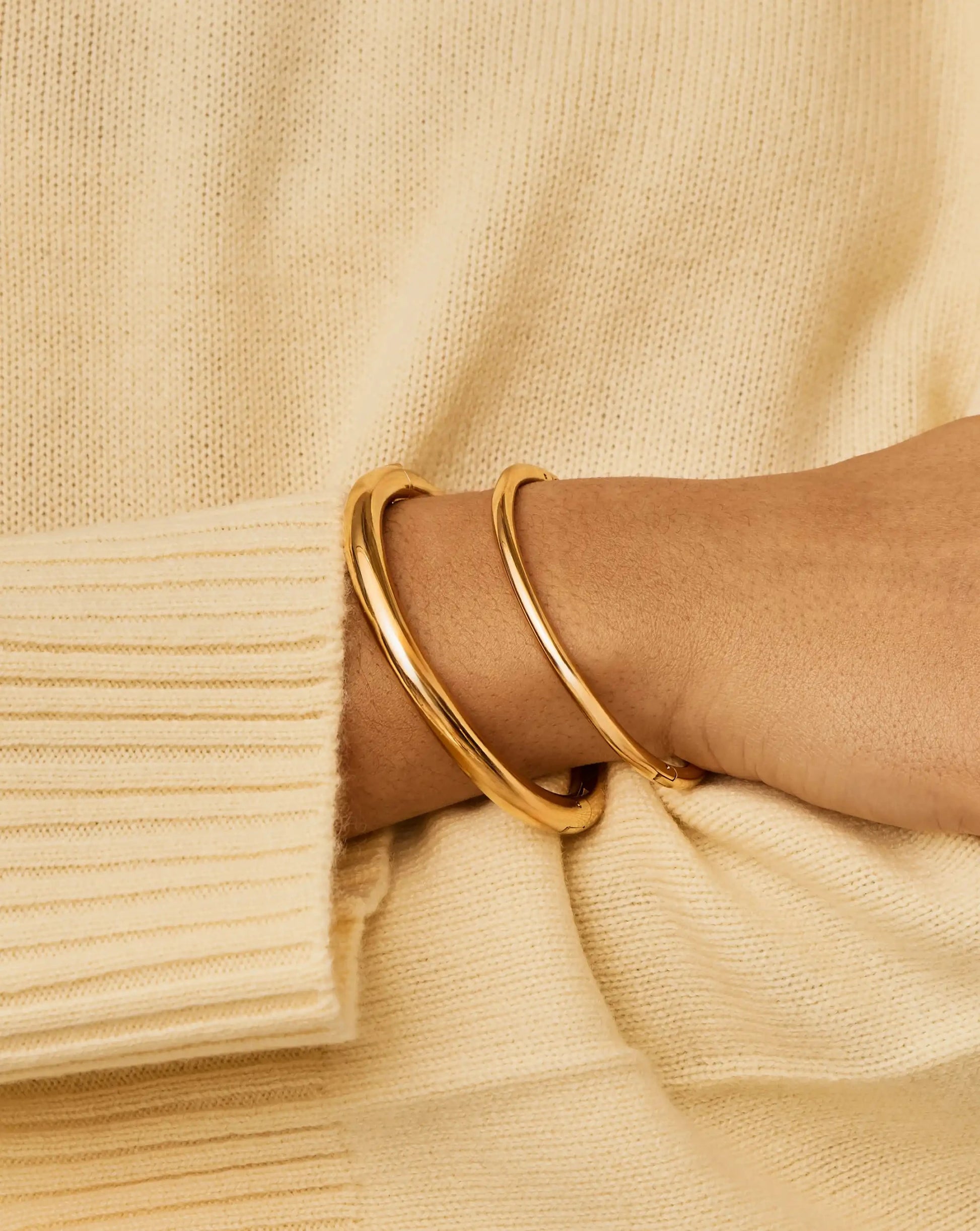 Chunky Bangle Set | 18ct Gold Plated Bracelets Missoma 
